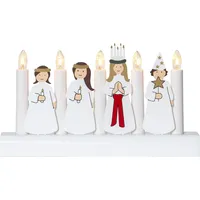 Star Trading Fensterleuchter"Julia", 5-flammig, Farbe: weiß, ca. 16x28 cm