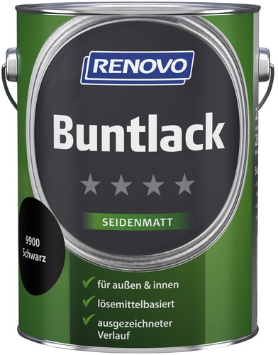 RENOVO Buntlack seidenmatt, schwarz