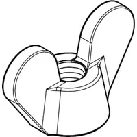 Industrial Quality Supplies DIN 315 Flügelmutter, TG galZn M14
