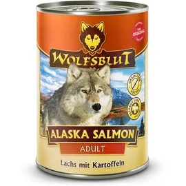 Wolfsblut - Alaska Salmon - 6 x 395 g - Lachs - Nassfutter - Hundefutter - Getreidefrei