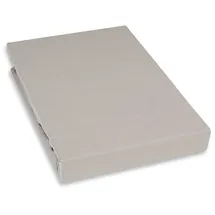 Kayori Spannbettlaken KAYORI "Kai", grau (taupe), B:160cm L:210cm, Renforcé, Obermaterial: 100% Baumwolle, Bettlaken, Spannbettlaken, 100% Baumwolle