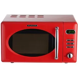 Wolkenstein Mikrowelle MW720 FRW - rot, Retro-Design, 700Watt, 20l, nostalgie