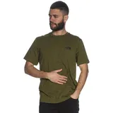 The North Face NF0A87NGPIB S/S Simple T-Shirt Herren Forest Olive Größe L