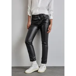 Lederimitathose »Style York PU«, slim fit, 5-Pocket-Stil, Gr. 38 - Länge 30, Black, , 18337814-38 Länge 30