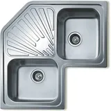 Teka Angular 2c Sf Corner Doppelspüle - Stainless Steel - One Size