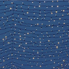 Lumi Jardin Lichterkette Solar 3,90 m 400 LEDs schwarz