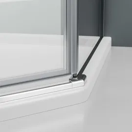 Bernstein Duschkabine Bernstein Ex415 Fünfeckdusche Nano Echtglas 90x90x195cm inkl. Duschtasse