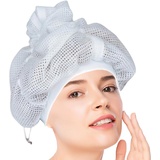 Net Plopping Bonnet | Net Plopping Cap Lockiges Haar | Netz Plopping Haube Zum Trocknen Von Lockigem Haar | Soulta Trockenhauben Für Lockigem Haare | Haarnetz Plopping Haube Mit Kordelzug