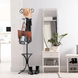 Relaxdays Handtaschenbügel 6 Haken, platzsparende Handtaschen Aufbewahrung, Taschenhaken Metall, Taschenhalter, kupfer,