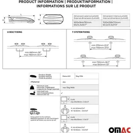 Omac Menabo Dachbox Gepäckbox Dachgepäckträger Autobox Gepäck Mania 400L