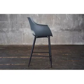 KAWOLA Thekenhocker ZAJA Barstuhl Sitzhöhe 65 cm Kunststoff grau
