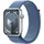 Apple Watch Series 9 GPS 45 mm Aluminiumgehäuse silber, Sport Loop winterblau One Size