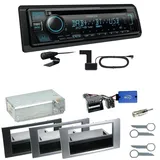 Kenwood KDC-BT560DAB Bluetooth DAB Einbauset für Ford Focus C-Max Fiesta Transit