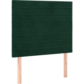 vidaXL Boxspringbett 100 x 200 cm Dunkelgrün