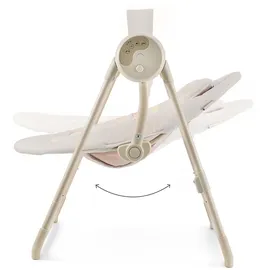 Kinderkraft elektrische Babywippe SWINGEE – 5 Schaukelstufen – Timer – Musik – verstellbar & faltbar – nur 3,7 kg – Beige - Beige