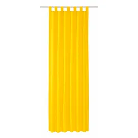 Tom Tailor Vorhang mit feiner Struktur Schlaufen 140 x 255 cm zitrus-gelb