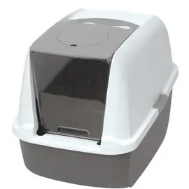 Catit Katzentoilette mit Abdeckung 46 x 41,5 x 54,5cm Grau/Weiß
