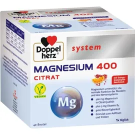 Doppelherz System Magnesium 400 Citrat Granulat 40 St.