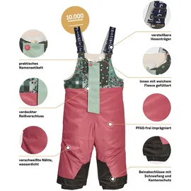 KILLTEC first instinct by killtec Kinder Latzhose FISW 44 MNS SKI PNTS, Größe 98/04 in Rot dark rouge