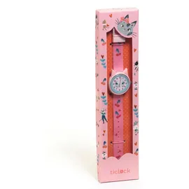 Djeco Katze 30 mm Analoguhr Rosa