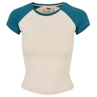 URBAN CLASSICS Ladies Organic Stretch Short Retro Baseball Tee