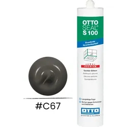 OTTOSEAL® S 100 Sanitär Silikon 300 ml – anthrazit – schimmelresistent & UV-beständig