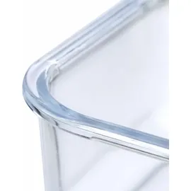 Westmark Glas-Frischhaltedose rot/weiß 1,04 l
