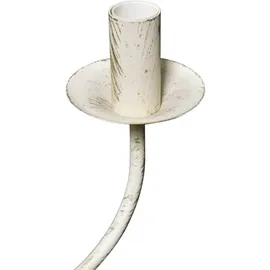 vidaXL Metall-Kronleuchter Weiß Antik 8 x E14 Glühbirnen