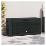 furnicato Gartenbox Auflagenbox Polypropylen 119x48x60 cm Anthrazit mit großem Stauraum (1 St), Stabile Kissenbox mit abschließbarem Deckel und Griff für den Hof schwarz 119 cm x 60 cm x 48 cm