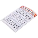 Saxophon-Grifftabelle aus strapazierfähigem beschichtetem Papier, Poster für Lehrer und Schüler (S)