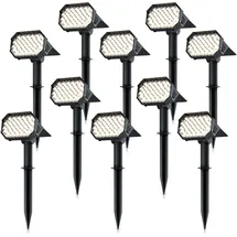 Brandson Solarleuchte schwarz 10x 80 Lumen IP65