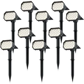 Brandson Solarleuchte schwarz 10x 80 Lumen IP65