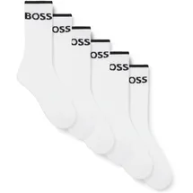 Boss 6er Pack Businesssocken Stripe CC Weiß 39-42