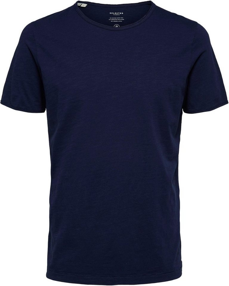 SELECTED HOMME T-Shirt MORGAN O-NECK TEE blau