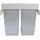 MONSTER SHOP Mülleimer 45 l Silber