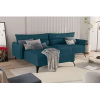 99rooms Norman Ecksofa Cordstoff LINCOLN Türkis Links mit
