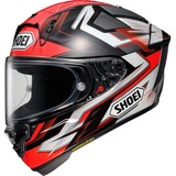 Shoei Motorradhelm Shoei X-SPR Pro Escalate Racing Helm, M, TC1 SCHWARZ-WEISS-ROT