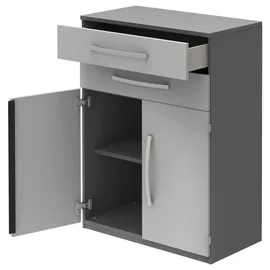 Germania GW-Monteria Aktenschrank 80 x 37 x 196 cm weiß