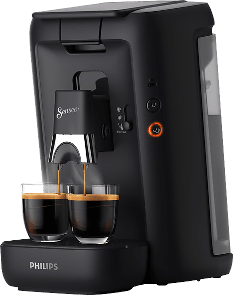 Philips Senseo Maestro Kaffeepadmaschine mit Kaffeestärkewahl und Memo-Funktion, 1,2 Liter Wasserbehälter, Grünes Produkt, Farbe: Schwarz (CSA260/60)