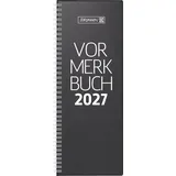 Brunnen Vormerkbuch 784 2027 | 108×297 mm, Kunststoff, schwarz