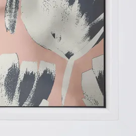 Lichtblick Fensterfolie selbstklebend, Sichtschutz, Jumbo Flowers on salmon - Rot B/L: ca. 100x180 cm