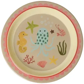 Rice Kinderteller Ø 22 cm Koralle/Ocean Print