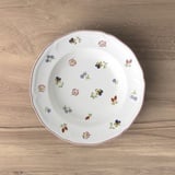 Villeroy & Boch Petite Fleur Suppenteller 6 Stück Nr. 1023952700 und 4er Set EKM Living Edelstahl Strohhalme