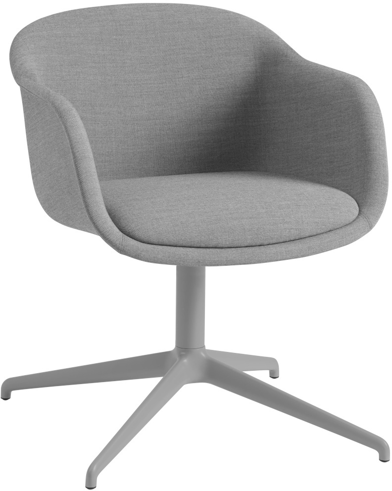 Fiber Conference Armchair, swivel base, remix 133 / grau