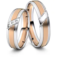 Trauringe Lippstadt 333er Rot-/Weiflgold - 6362