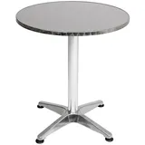 INDA-EXCLUSIV Bistro-Stehtisch Ø 60 x 70 cm Silber