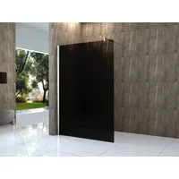 Alphabad Walk-in-Dusche 10 mm Duschtrennwand VACANTE-SMOKE 140 x 200 cm