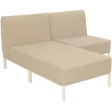Oviala Gartensofa 144 x 153 x 78 cm Beige