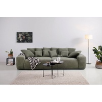 Home Affaire Big-Sofa »Glamour«, Boxspringfederung, Breite 302 cm, Lounge Sofa mit vielen losen Kissen grün