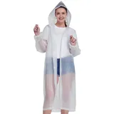 VBKITW 1 Stück Regenponcho Regenmantel Herren Damen Wasserdicht, Eva Regenbekleidung Regencape Regenjacke Regen Zubehör für Wandern Radfahren Camping und Reisen